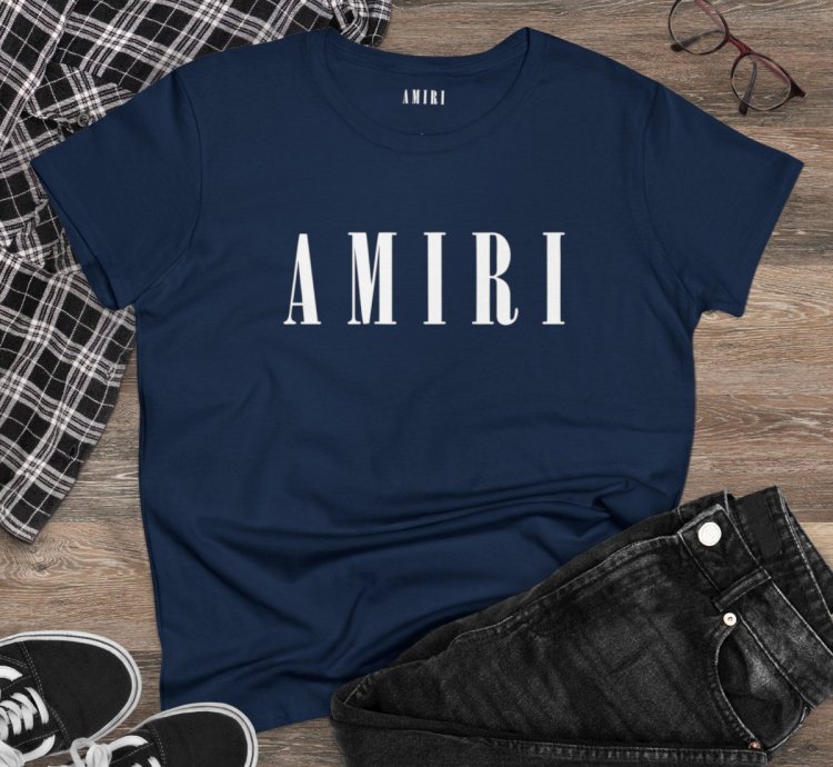 Amiri Core Womens Shirt Softstyle Navy Tee S To 2xl