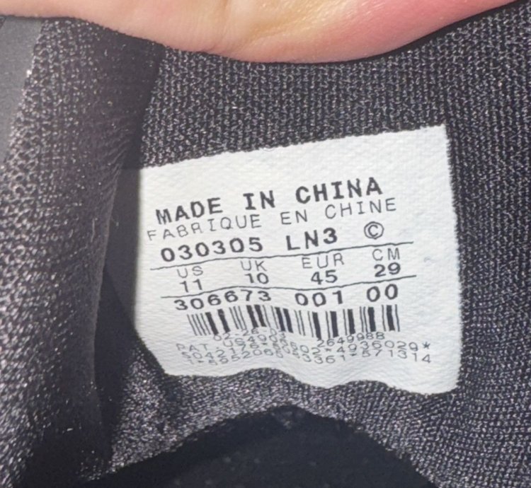 2003 Vintage Nike Zoom Flight Black Blackout Men Size 11