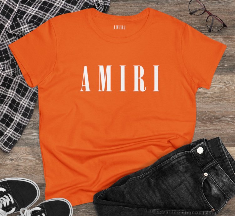 Amiri Core Womens Shirt Softstyle Orange Tee S To 2xl