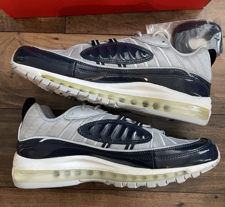 Nike Air Max 98 Supreme Obsidian Navy Patent Leather 1 97 95