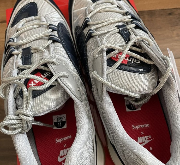 Nike Air Max 98 Supreme Obsidian Navy Patent Leather 1 97 95
