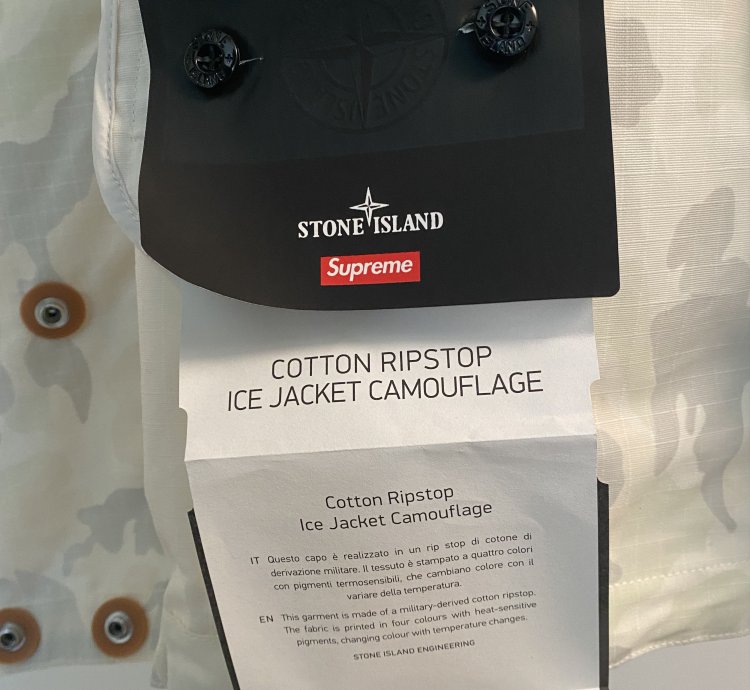 Ice Camo Jacket Supreme Stone Island 2022