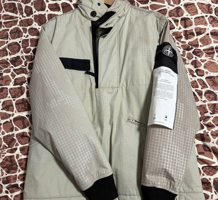 Ice Jacket Check Grid Camo