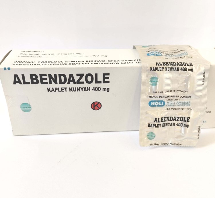 2 Box Albendazole 400mg Deworming Treatment For Parasitic Infections 100 Tabs Ship By Dhl Express
