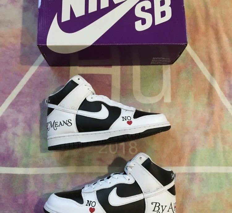 Nike Dunk High Sb Supreme By Any Means New Dn3741-002
