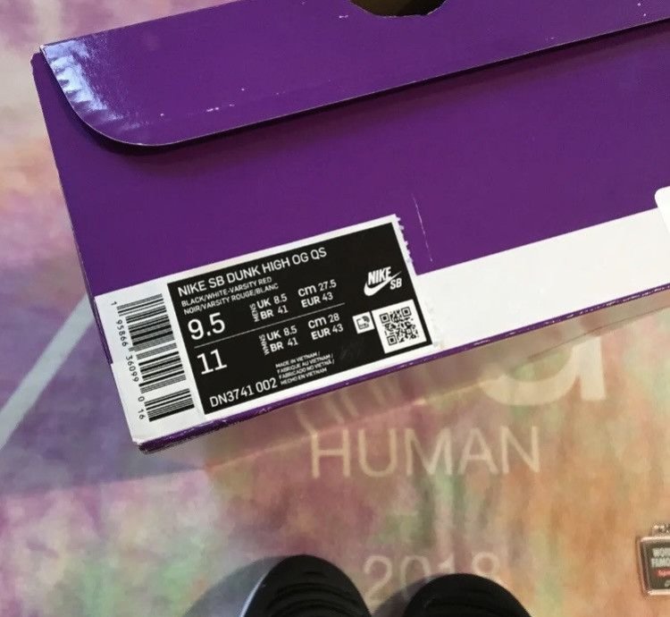 Nike Dunk High Sb Supreme By Any Means New Dn3741-002