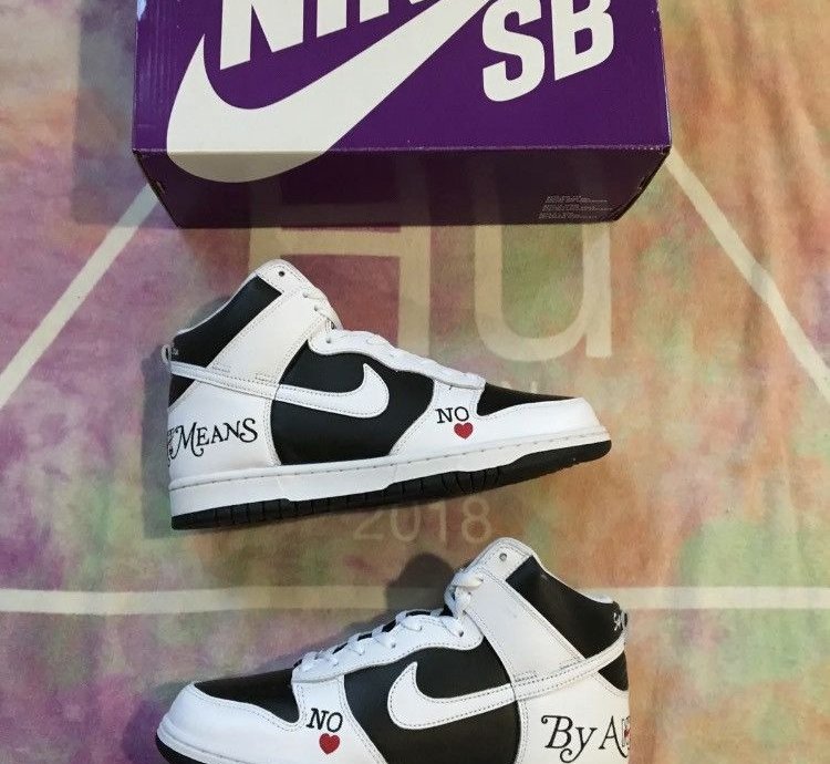 Nike Dunk High Sb Supreme By Any Means New Dn3741-002
