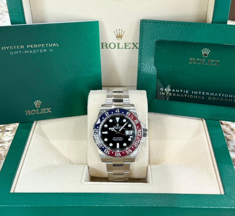 Rolex Gmt-master Ii Pepsi Oyster Stainless Steel 2023 Full Set