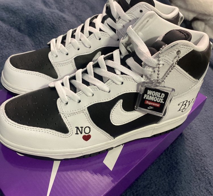 Nike Dunk High Supreme Blk Wht