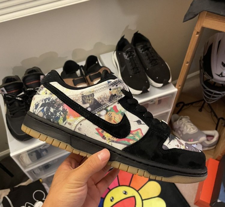 Nike Dunk Low Sb Supreme Rammellzee Size 8 5