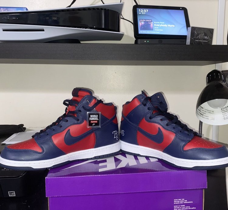 Nike Dunk Sb High Supreme By Any Means Midnight Navy Size 11