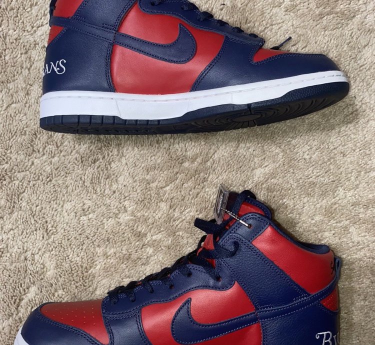 Nike Dunk Sb High Supreme By Any Means Midnight Navy Size 11