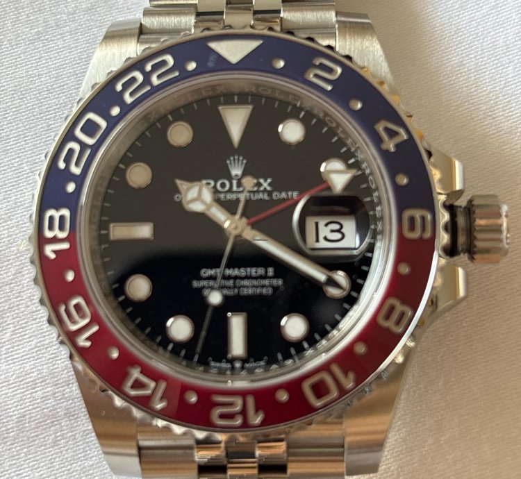 Rolex Gmt-master Ii Red And Blue Bezel