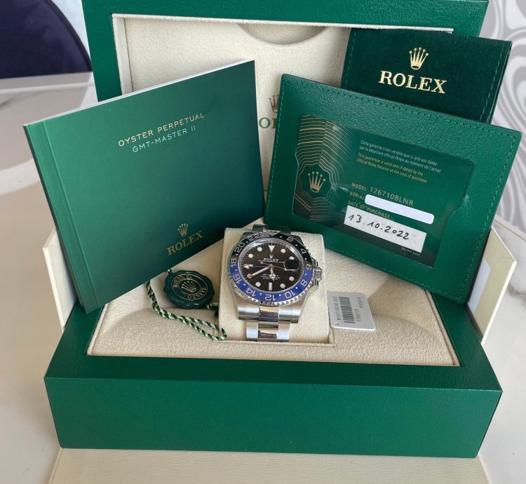 Rolex Gmt-master Ii Ref 126710blnr New 2022 Batman full Set Nos