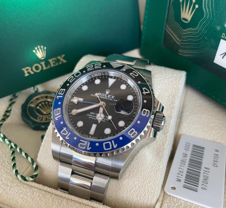 Rolex Gmt-master Ii Ref 126710blnr New 2022 Batman full Set Nos