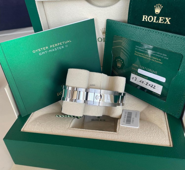 Rolex Gmt-master Ii Ref 126710blnr New 2022 Batman full Set Nos