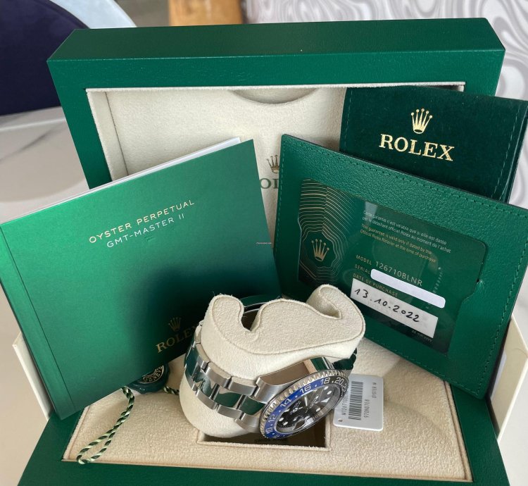 Rolex Gmt-master Ii Ref 126710blnr New 2022 Batman full Set Nos