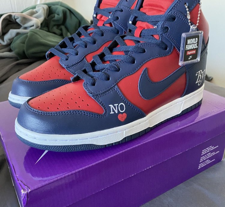 Nike Sb Dunk High - By Any Means Navy
