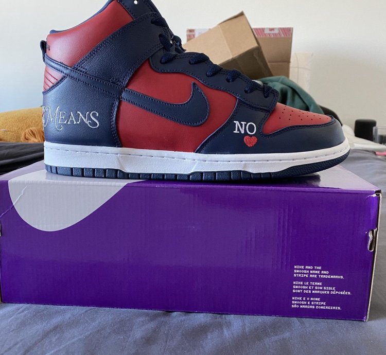 Nike Sb Dunk High - By Any Means Navy