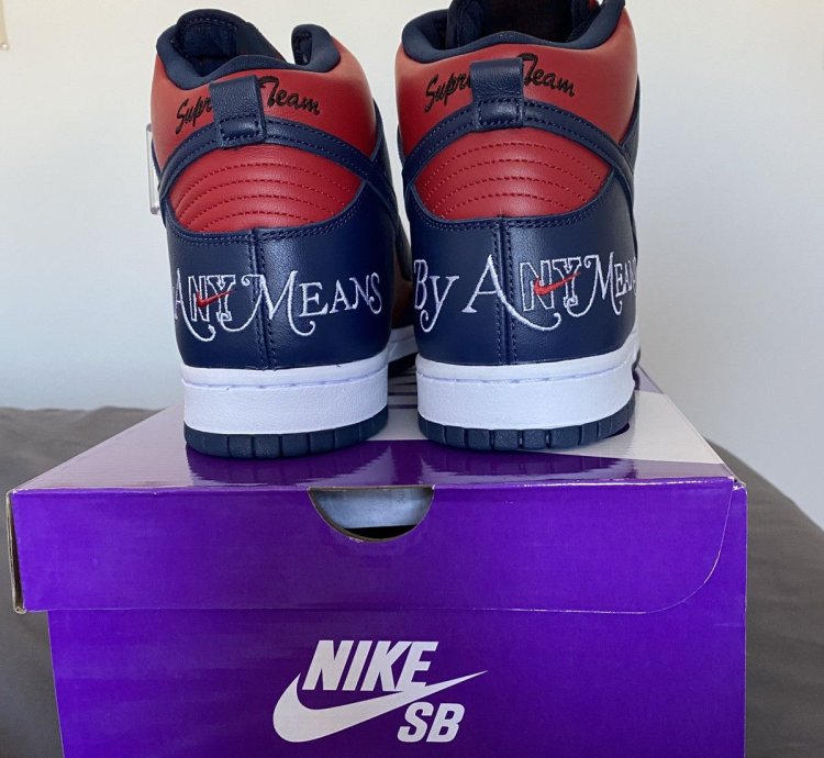 Nike Sb Dunk High - By Any Means Navy