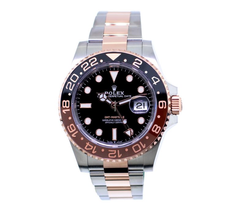 Rolex Gmt-master Ii Root Beer 40mm Everose Steel Black Dial Brown Black Bezel 126711ch