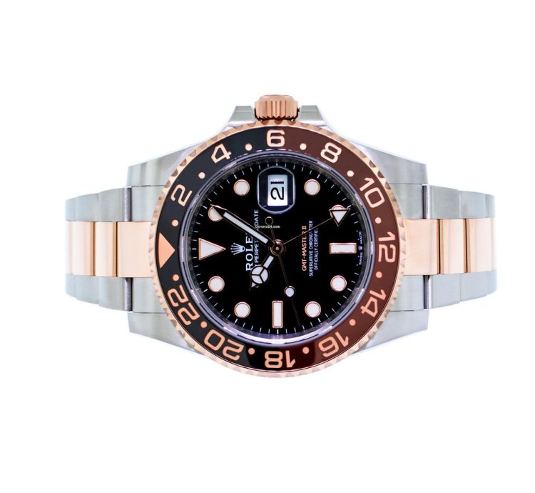 Rolex Gmt-master Ii Root Beer 40mm Everose Steel Black Dial Brown Black Bezel 126711ch