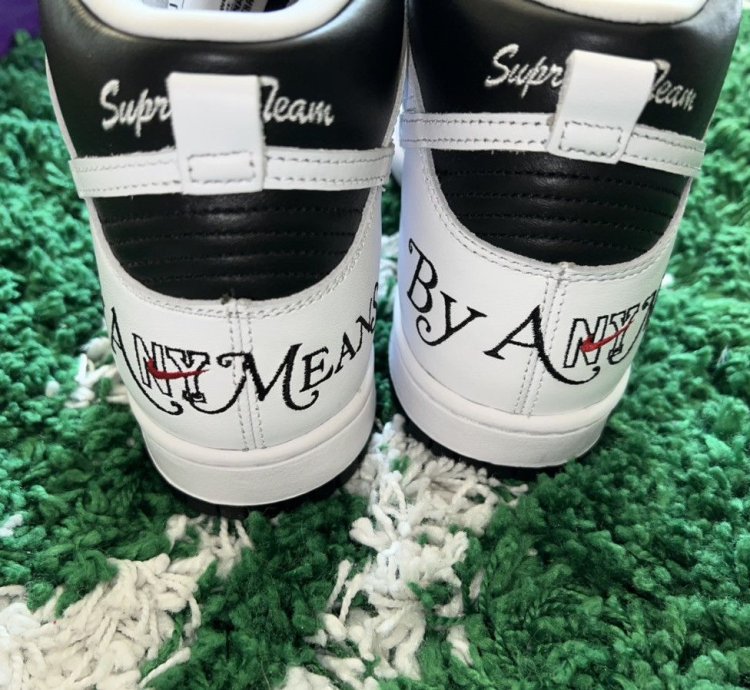 Nike Sb Dunk High Supreme Black Ss22 Size 8 5m Brand New
