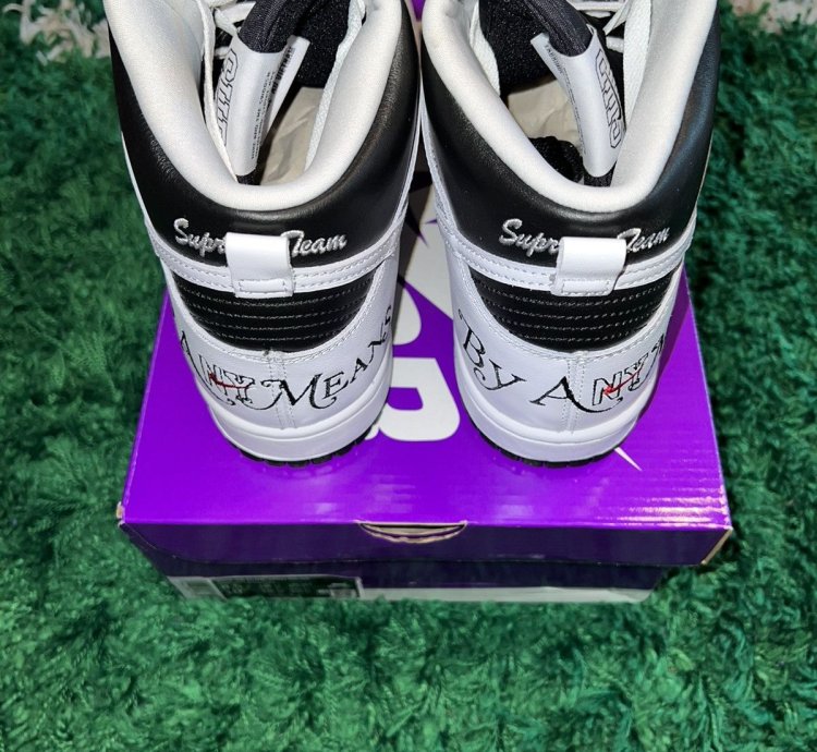 Nike Sb Dunk High Supreme Black Ss22 Size 8 5m Brand New