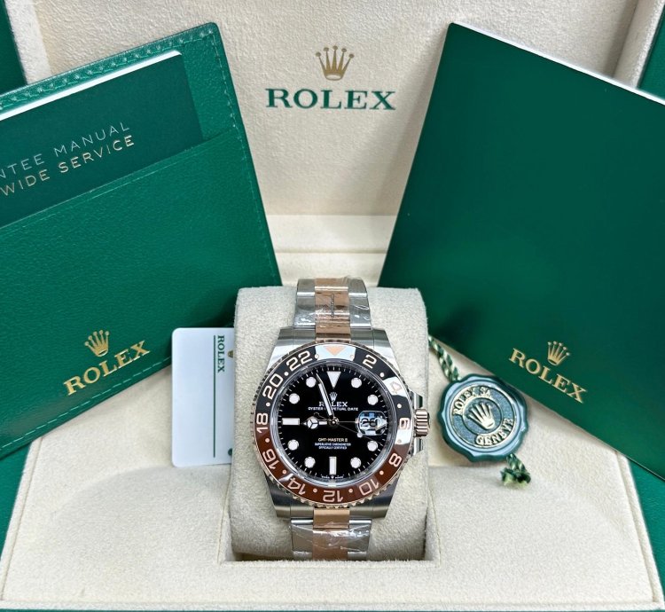 Rolex Gmt-master Ii Root Beer Black Dial 2025