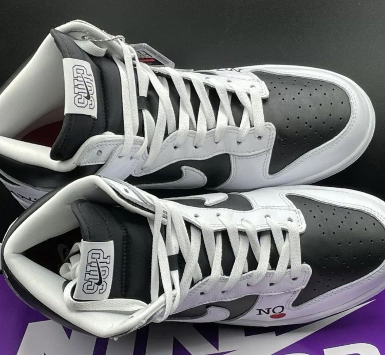 Nike Sb Dunk High Supreme By Any Means black White