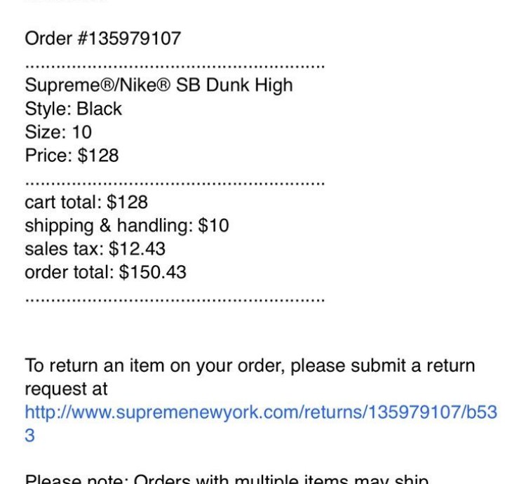 Nike Sb Dunk High Supreme By Any Means black White
