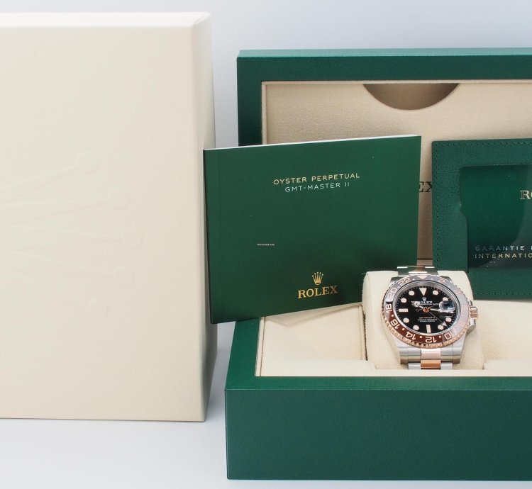 Rolex Gmt-master Ii Root Beer Steel 18k Rose Gold 2022 Complete