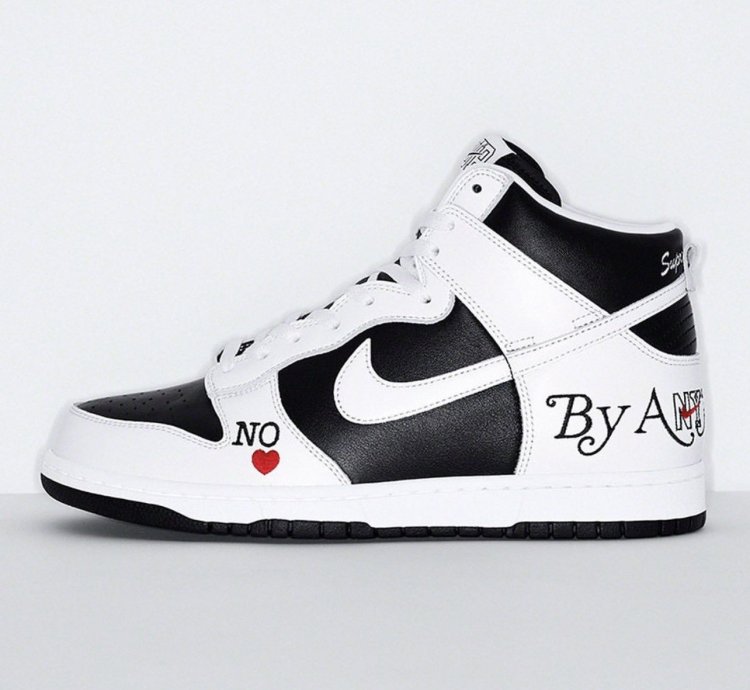 Nike Sb Dunk High Supreme By Any Means Black