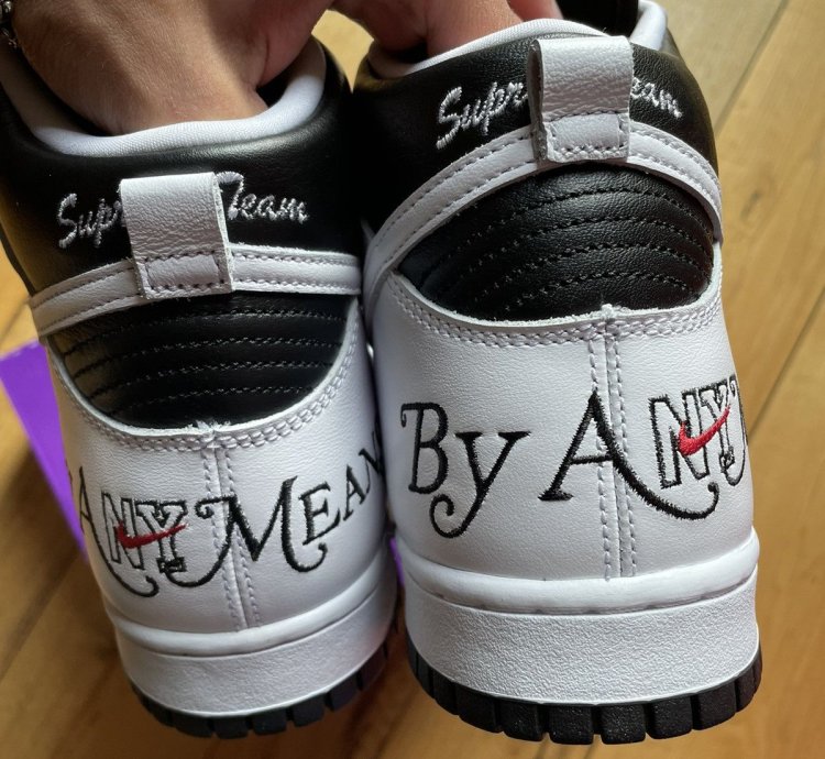 Nike Sb Dunk High Supreme By Any Means Black