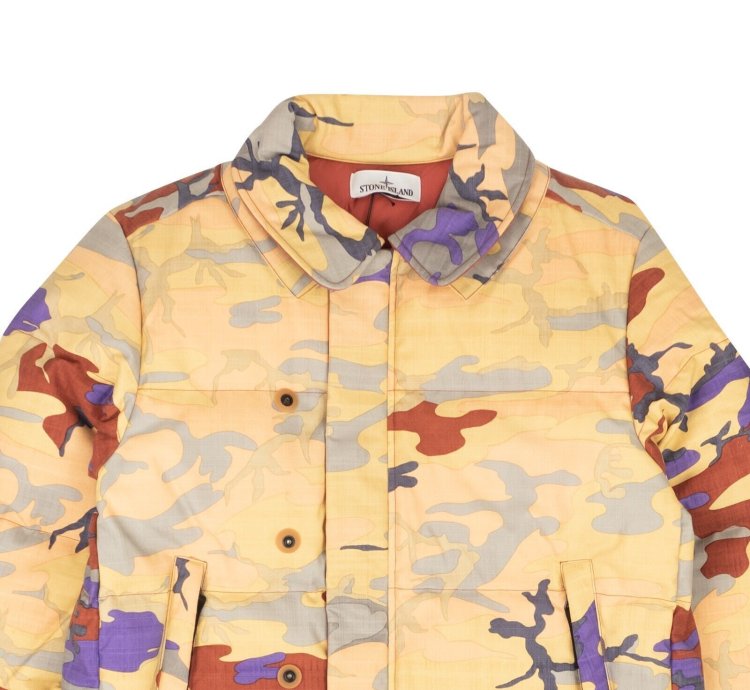 Multicolor Heritage Camo Ripstop Down Jacket Size