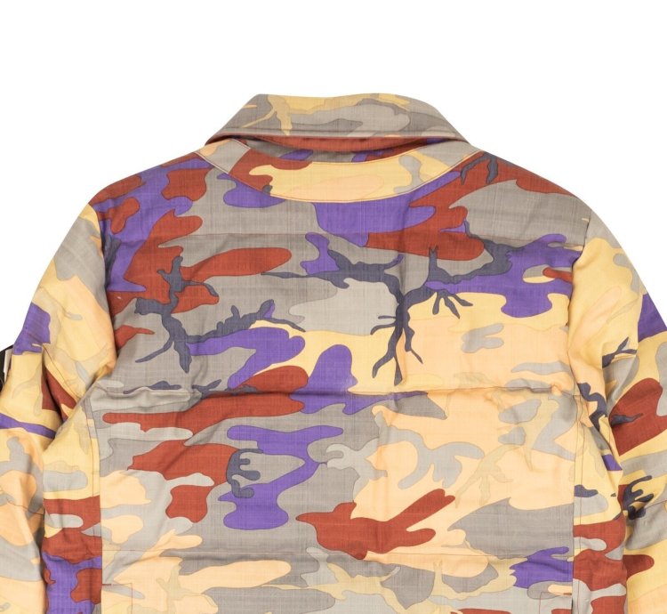 Multicolor Heritage Camo Ripstop Down Jacket Size
