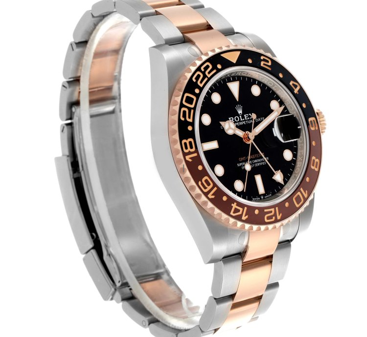 Rolex Gmt-master Ii Root Beer Steel Rose Gold Mens Watch 126711 Unworn