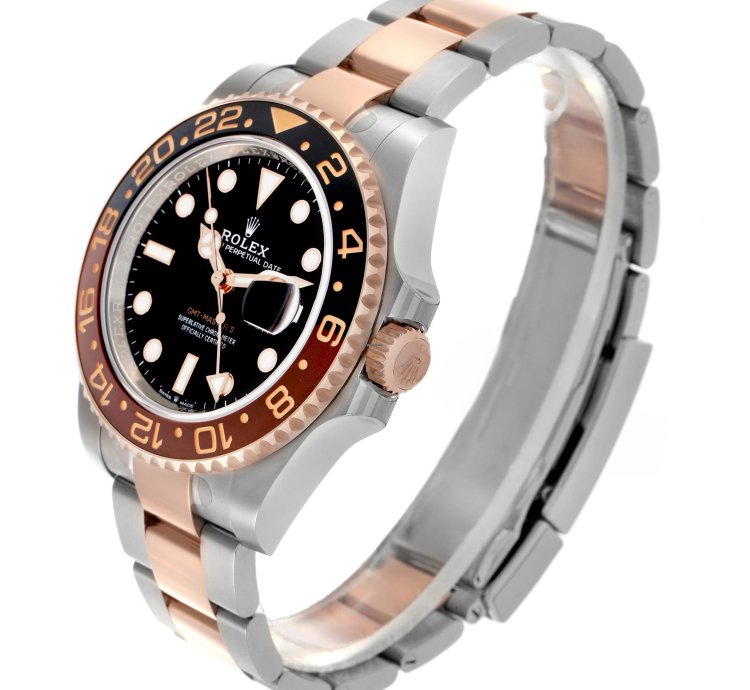 Rolex Gmt-master Ii Root Beer Steel Rose Gold Mens Watch 126711 Unworn