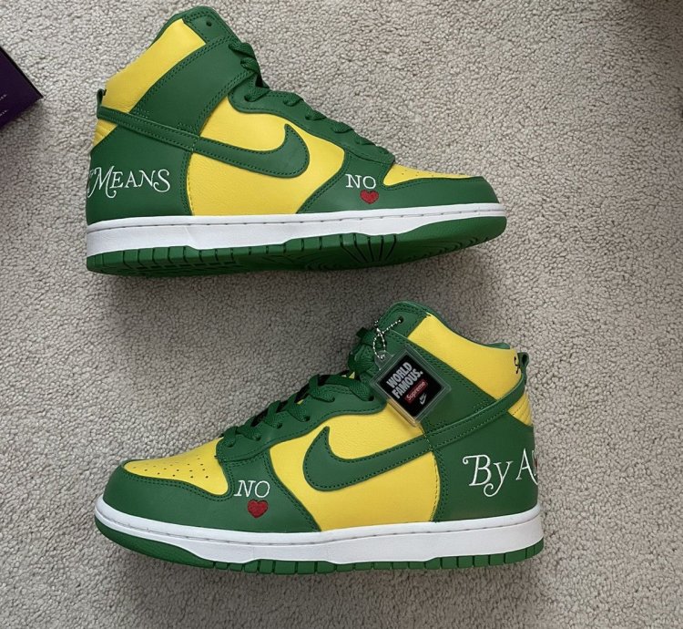 Nike Sb Dunk High Supreme By Any Means Brazil