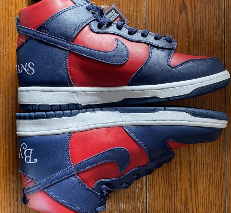Nike Sb Dunk High Supreme By Any Means Navy