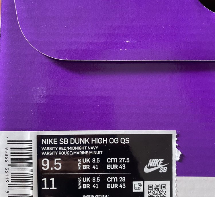 Nike Sb Dunk High Supreme By Any Means Navy