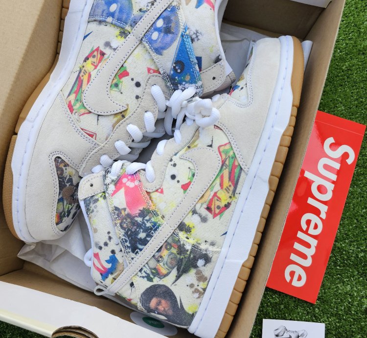 Nike Sb Dunk High Supreme Rammellzee Uk 9 Us 10