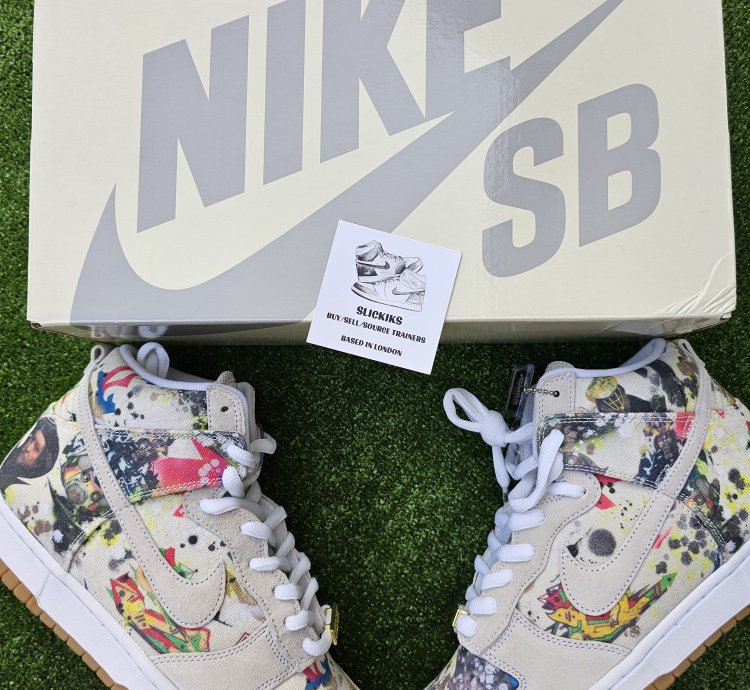 Nike Sb Dunk High Supreme Rammellzee Uk 9 Us 10
