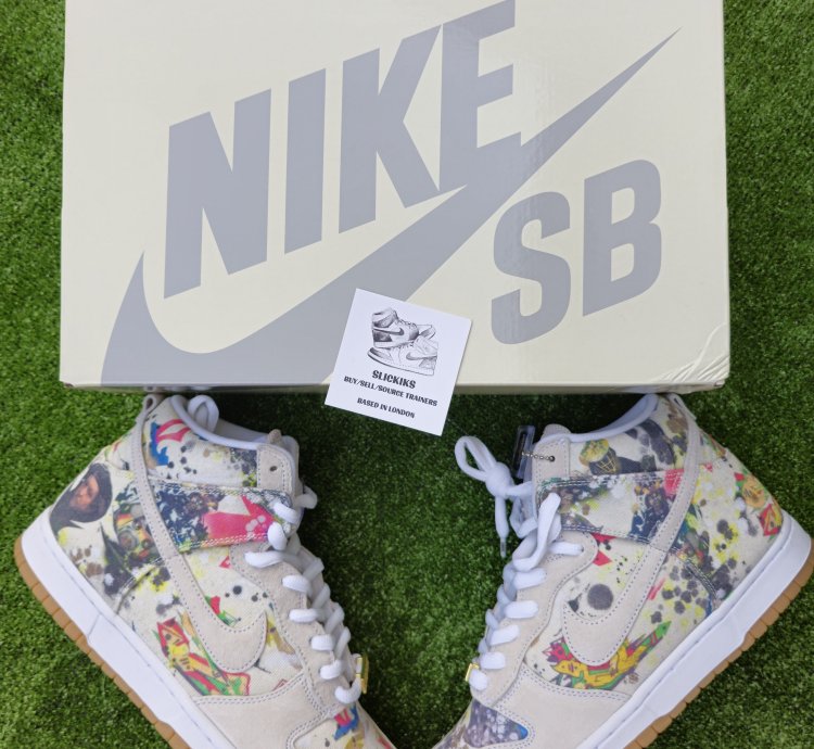 Nike Sb Dunk High Supreme Rammellzee Uk 9 Us 10