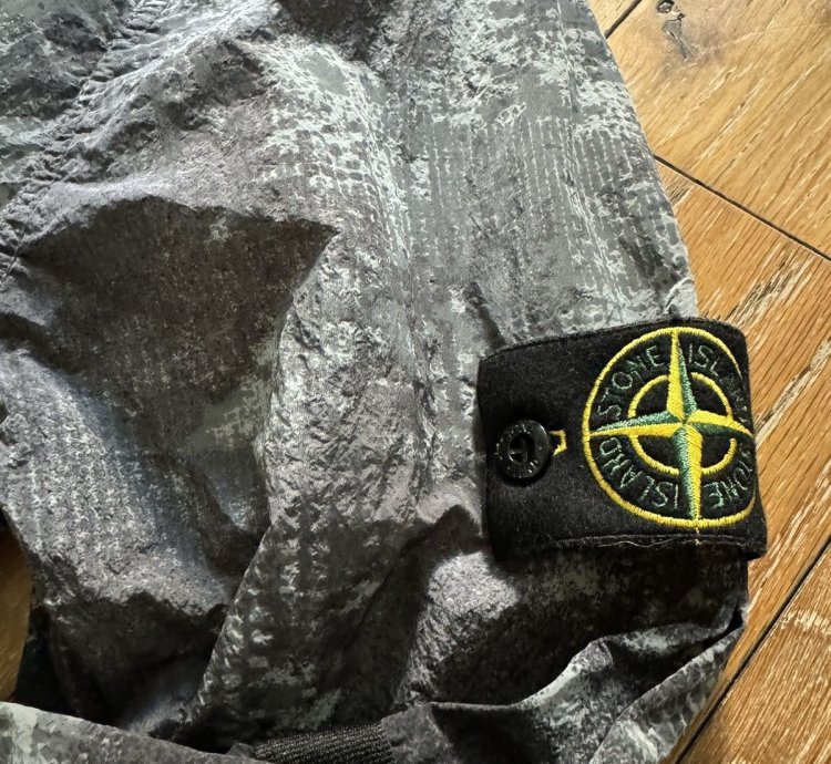 New Stone Island Dissolving Grid Camo Jacket - Grey