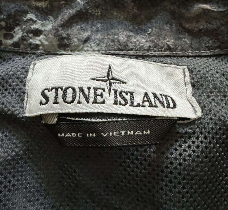 New Stone Island Dissolving Grid Camo Jacket - Grey