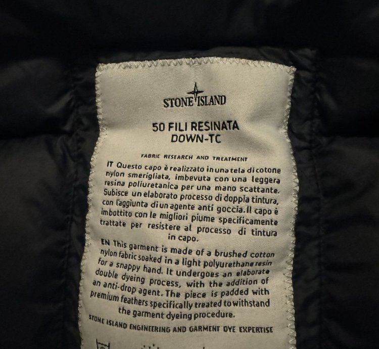 New Stone Island Down Nylon Jacket