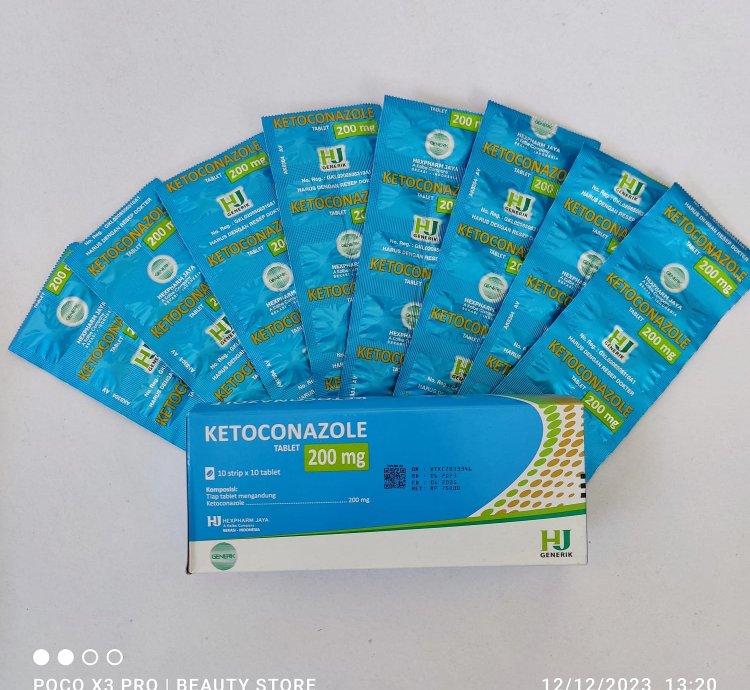 1 Box Ketoconazole 200 Mg Tablet Antifungal Sistemik Original