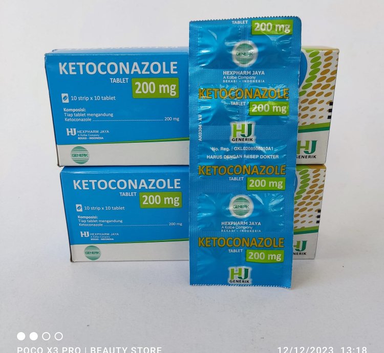 1 Box Ketoconazole 200 Mg Tablet Antifungal Sistemik Original