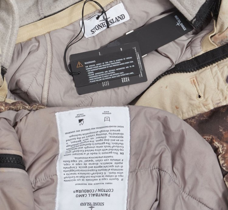 New Stone Island Paintball Camo Cotton Cordura Brown Printed Anorak Parka